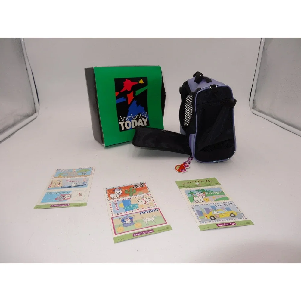 American Girl Today Coco on the Go Pet Carrier Bag with Stickers 2002